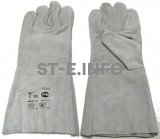 Перчатки-краги для сварщика пятипалые серые - st-e.info - Старый Оскол