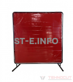 Экран защитный 1.74х2.34m, красный - st-e.info - Старый Оскол