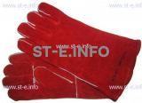 Перчатки-краги сварщика TETU 104 KEVLAR RED - st-e.info - Старый Оскол