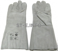 Перчатки-краги для сварщика пятипалые серые - st-e.info - Старый Оскол