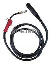 Сварочная горелка для полуавтомата QTB-500A длина кабеля 3 метра, евроадаптер - st-e.info - Старый Оскол