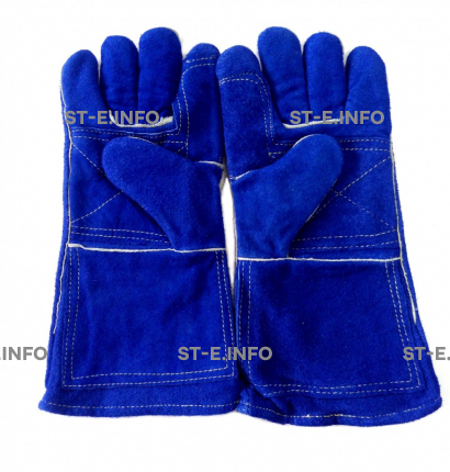 Перчатки краги спилковые сварщика с подкладом Сапфир - st-e.info - Старый Оскол