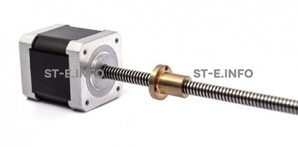 Шаговый двигатель 42HSL48-1204JA08-E150 (Tr8*8) - st-e.info - Старый Оскол