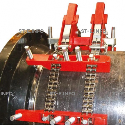 Центратор цепной с двумя цепями для труб диаметром 254-1375мм для нержавеющих сталей - st-e.info - Старый Оскол
