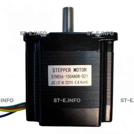 Двухфазный шаговый двигатель 57HS56-1504А08-D21 вал 8,00 мм - st-e.info - Старый Оскол