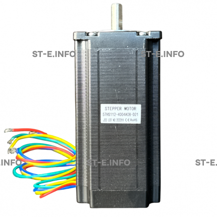 Двухфазный шаговый двигатель 57HS112-4004А08-D21 вал 8,0 мм - st-e.info - Старый Оскол