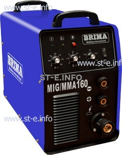 Сварочный полуавтомат инверторный одноблочный Brima MIG/MMA-160 - st-e.info - Старый Оскол