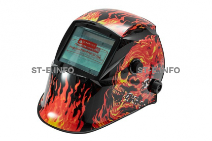 Маска сварщика хамелеон «Огненный череп» (YXE-718G PRO) - st-e.info - Старый Оскол