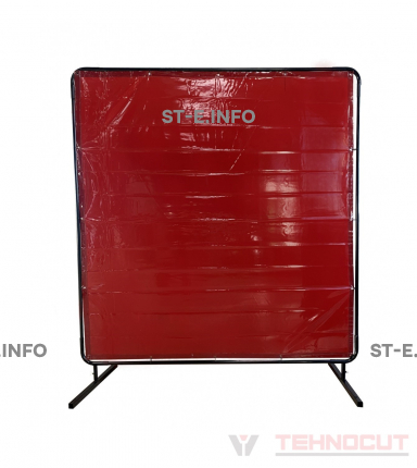 Экран защитный 1.74х1.74m, красный - st-e.info - Старый Оскол