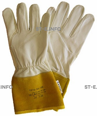 Перчатки-краги из козьей кожи для аргонодуговой сварки TETU 106 - st-e.info - Старый Оскол