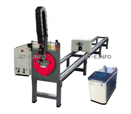 Лазерный станок для резки круглых и профильных труб ST 15-120 3000W - st-e.info - Старый Оскол